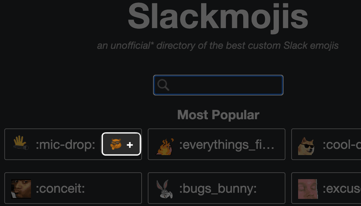 Slackmojis Integration - Browse and add emojis